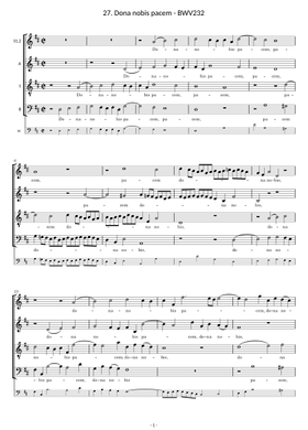Free Messe In H-Moll, Bwv 232 by Johann Sebastian Bach sheet music