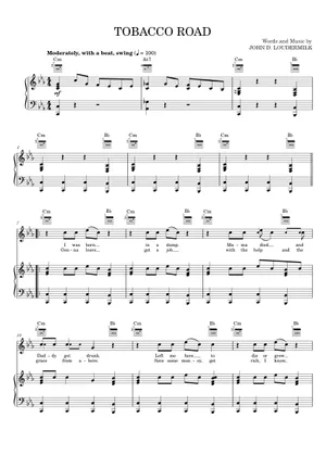 tobacco road tab Play Official version of Tobacco Road Sheet Music by David Lee Roth, The Nashville Teens for Guitar tobacco road tab Play Official version of Tobacco Road Sheet Music by David Lee Roth, The Nashville Teens for Guitar