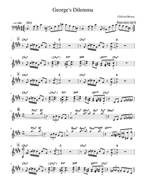 George's Dilemma - Sheet and Solos