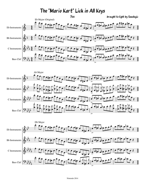 The "Mario Kart" Lick (in all 12 Keys)
