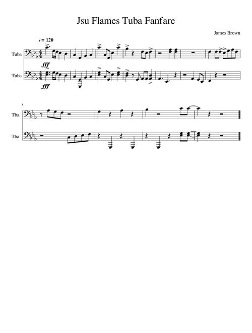 Jsu Flames Tuba Fanfare