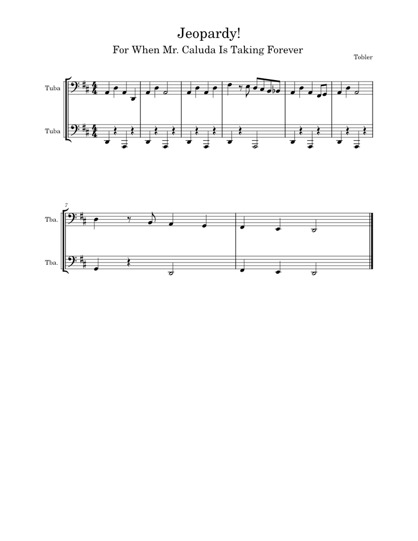 Jeopardy Piano Tutorial