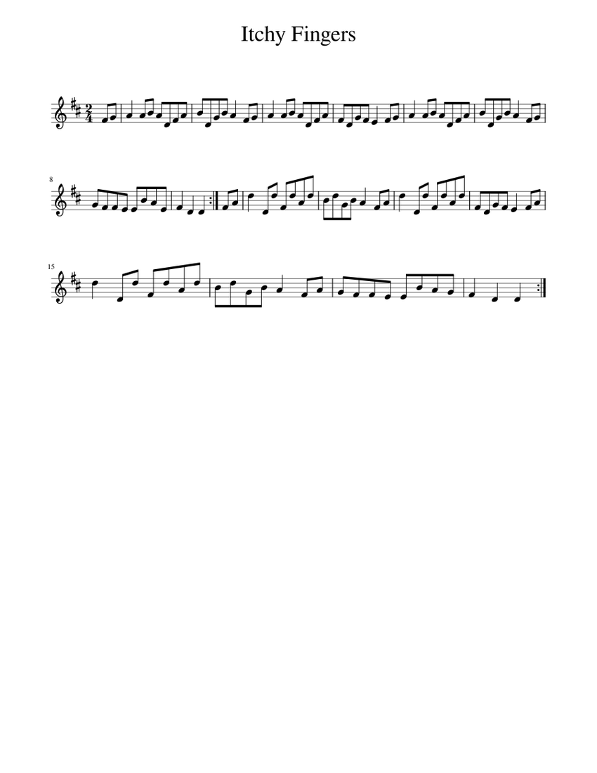 Itchy Fingers Sheet music for Piano (Solo)