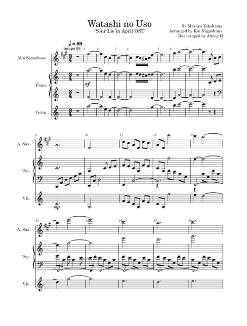 Watashi no Uso – Masaru Yokoyama