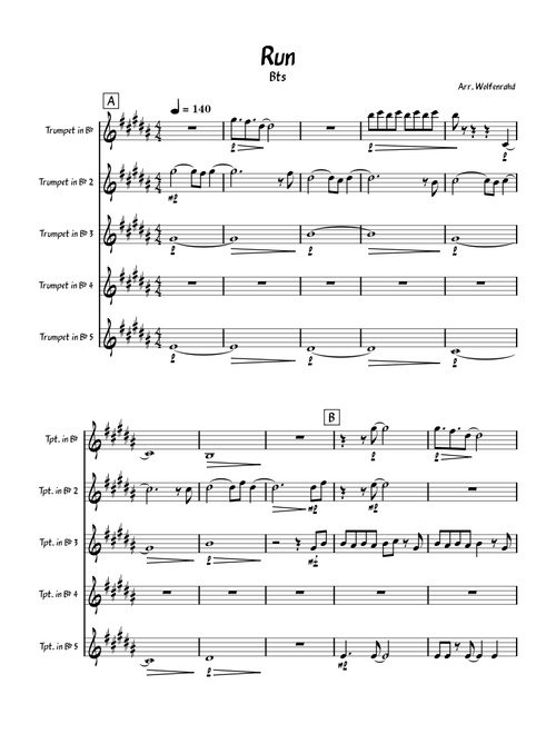 Run - BTS (Trumpet Cover)