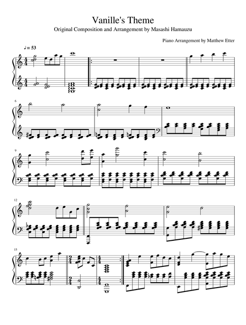 Final Fantasy XIII - Vanille's Theme (Piano)