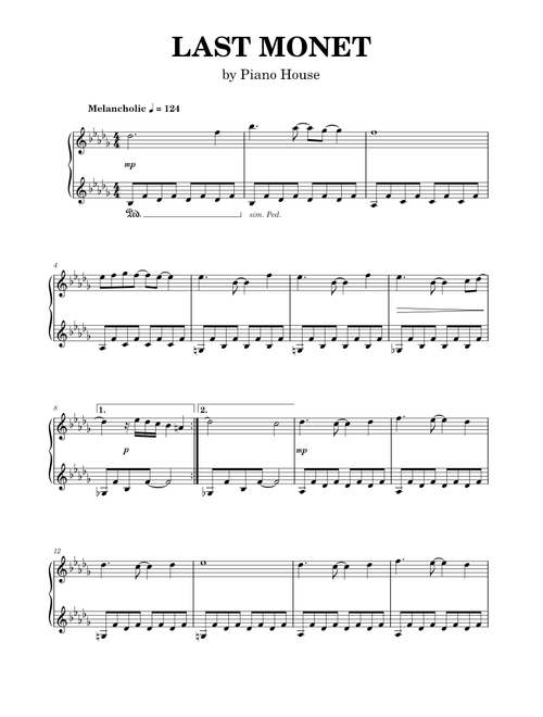 Last Monet - Piano House
