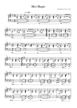 Mrs Magic – Strawberry Guy (intro) Sheet Music for Piano (Solo ...