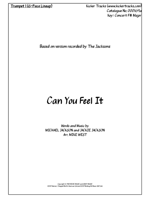 Can You Feel It (Arr. Michael Storeton-West) - The Jackson 5 (Small Ensemble)