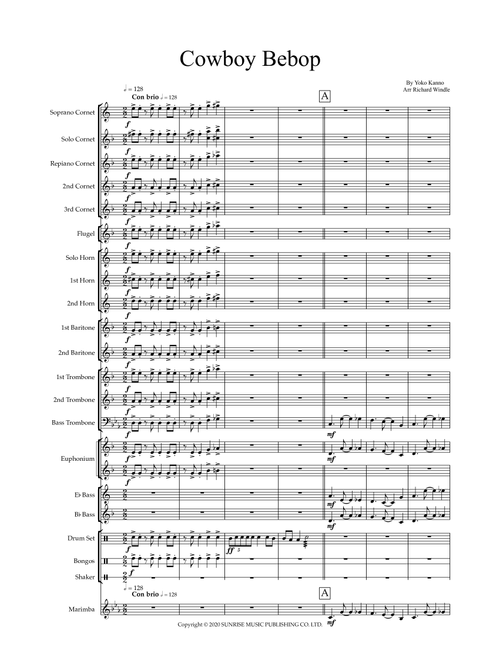 Cowboy Bebop (Arr. Richard Windle) - Yoko Kanno (Brass Ensemble)