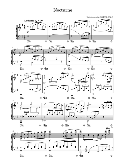 Nocturne - Vaja Azarashvili