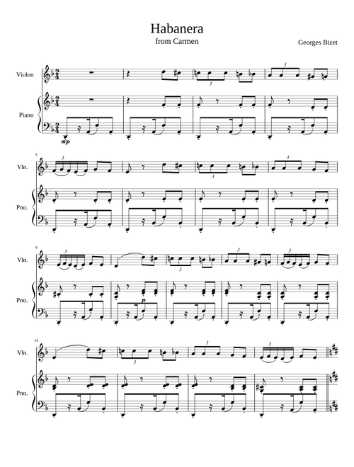 Habanera Carmen