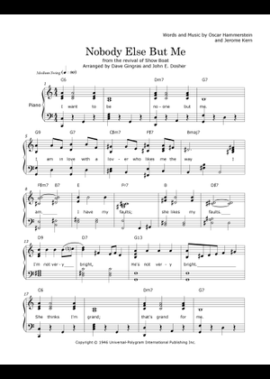 Play Official version of Nobody Else But Me Sheet Music by Jerome