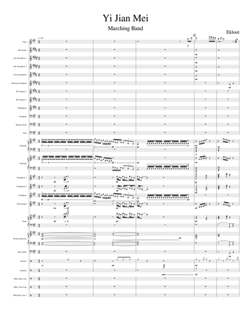 Yi Jian Mei (Xue Hua Piao Piao) for Marching Band