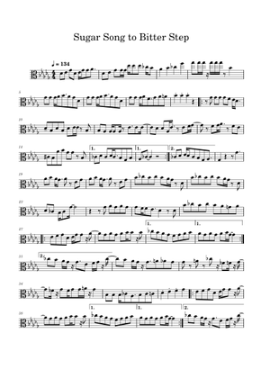 シュガーソングとビターステップ Sheet Music for Drum group (Solo
