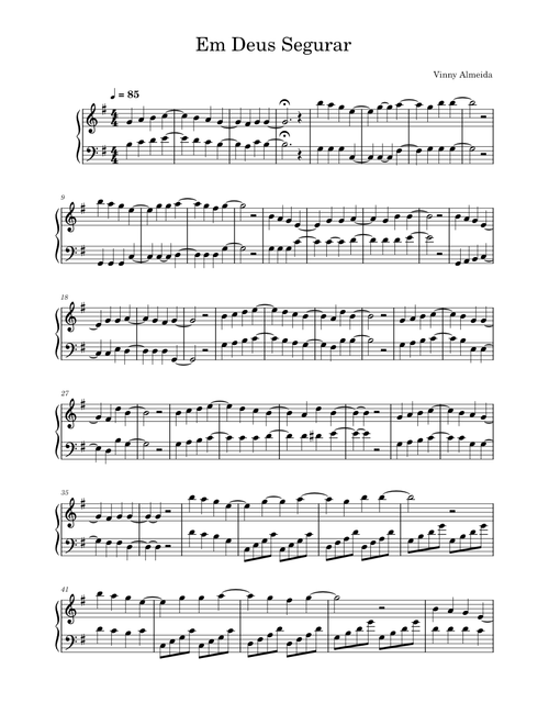 Piano CCB sheet music by anacarolinear | Play, print, and download