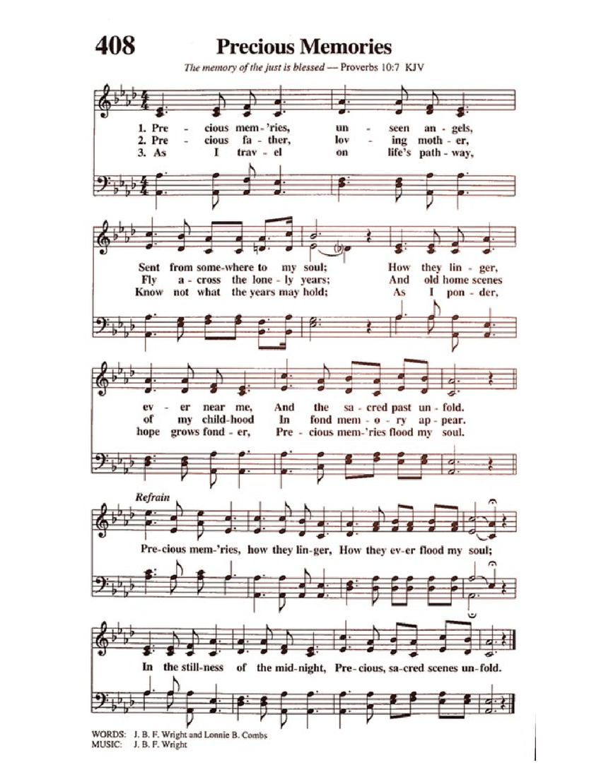 Precious Memories Sheet music for Piano (Solo)