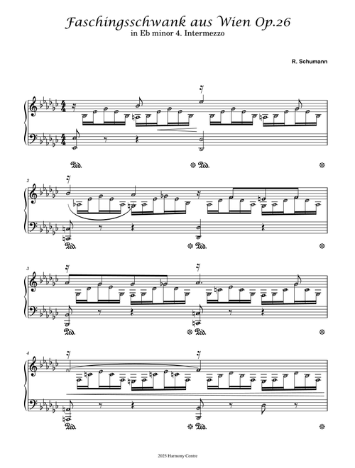 Faschingsschwank aus Wien Op. 26 by Schumann (Arr. HARMONY CENTRE) (Piano Solo)