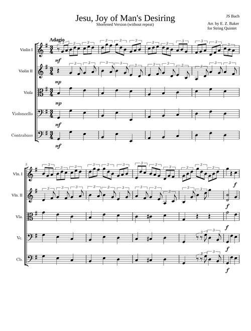 Jesu, Joy of Man's Desiring – Johann Sebastian Bach Johann Sebastian Bach - Jesu, Joy of Man's Desiring (shortened version)