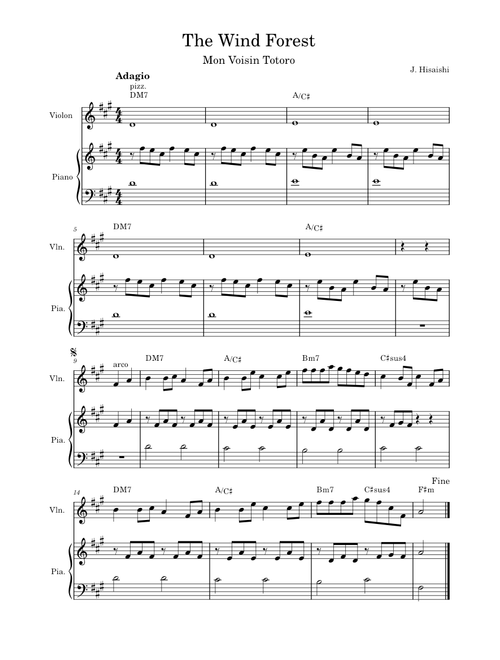 The wind forest – Joe Hisaishi