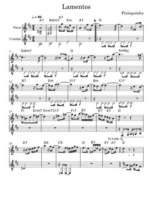 Lamentos – Pixinguinha