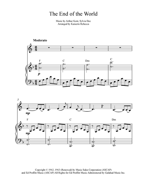 The End Of The World (Arr. Kaiserin Rebecca) - The Carpenters (French Horn and Piano)