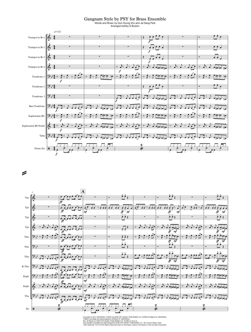 Gangnam Style (Arr. Ashley S Buxton) - PSY (Small Ensemble)