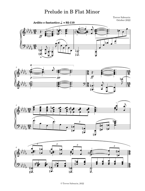 Prelude in B Flat Minor