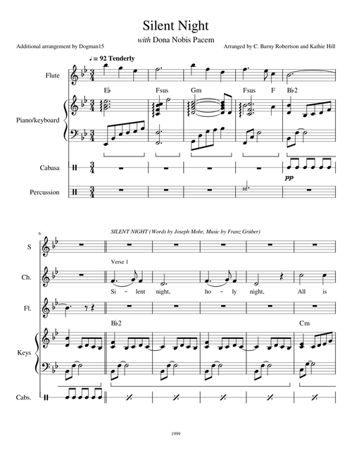 Silent Night with Dona Nobis Pacem