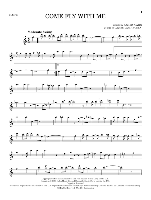Come Fly With Me - Frank Sinatra (Flute Solo)