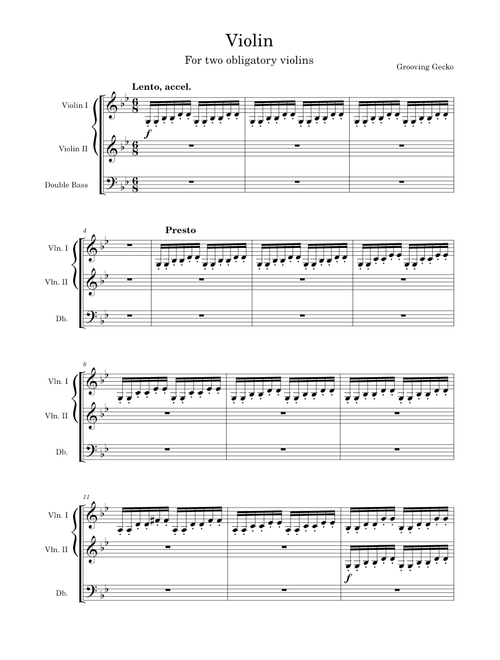 Violin – Grooving Gecko