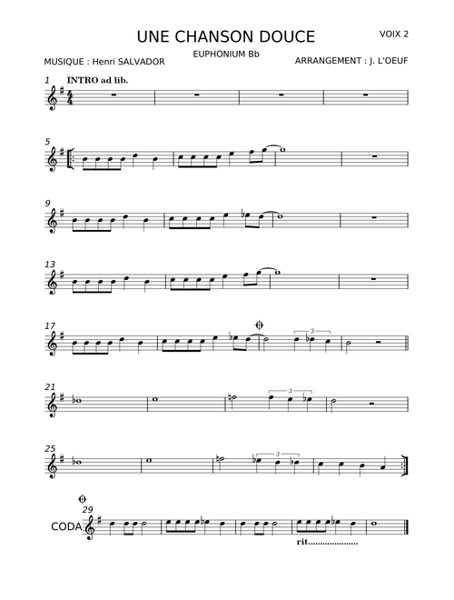 Une chanson douce - Henri Salvador