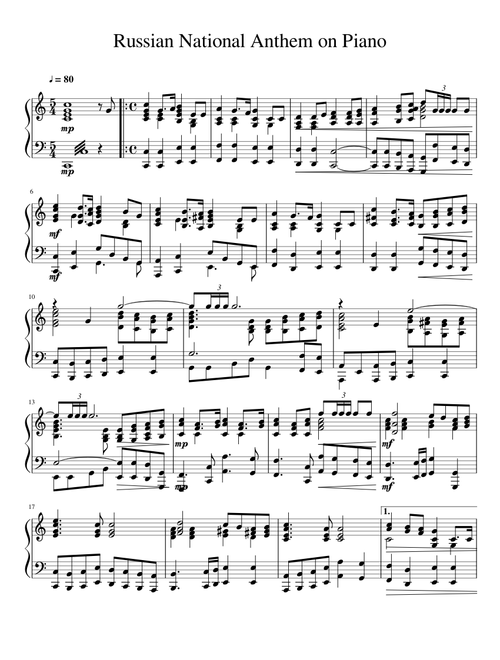 Russian national anthem