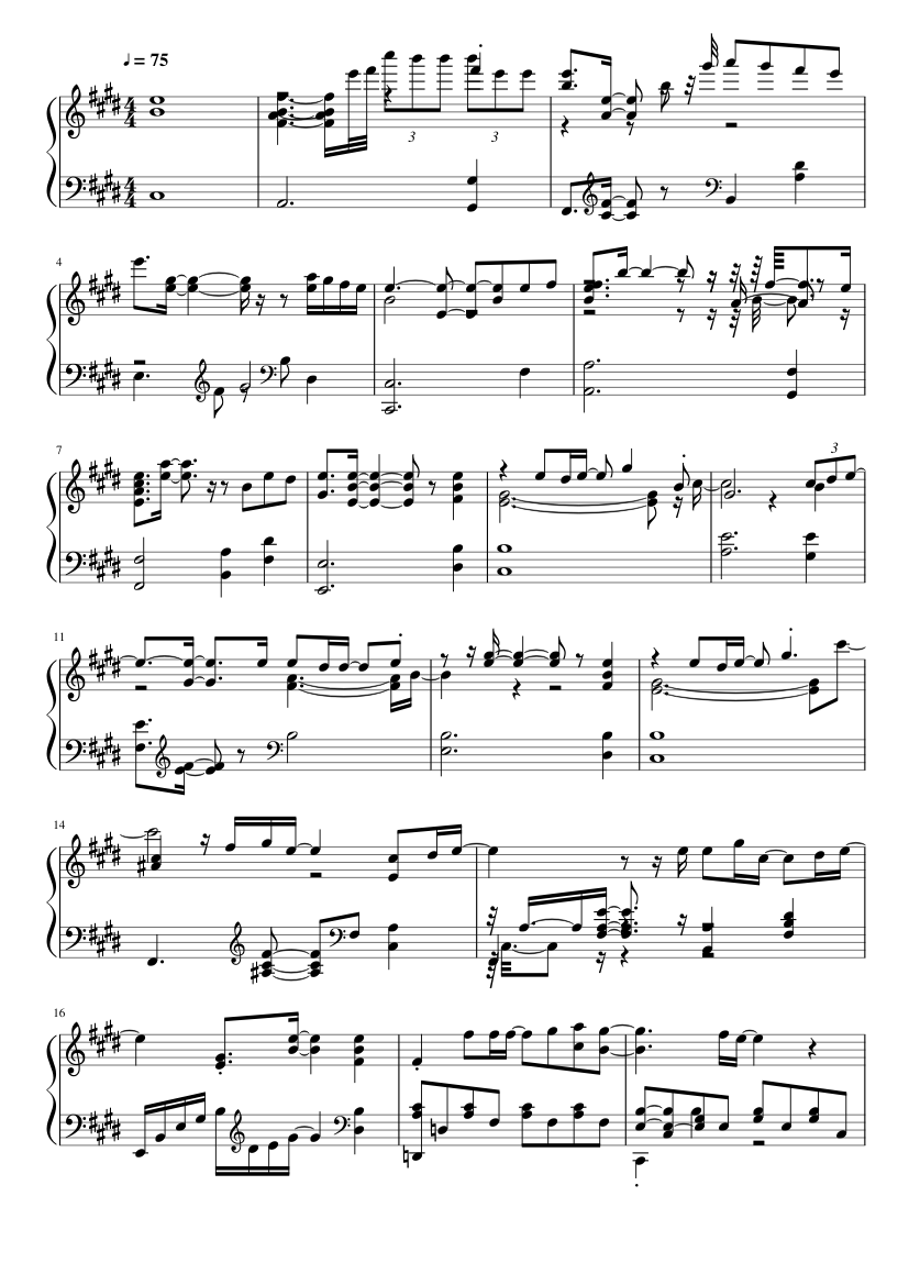 Re:Zero kara Isekai - Wishing Sheet for Piano (Solo) | Musescore.com