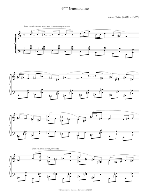 Gnossienne No. 6 — Erik Satie