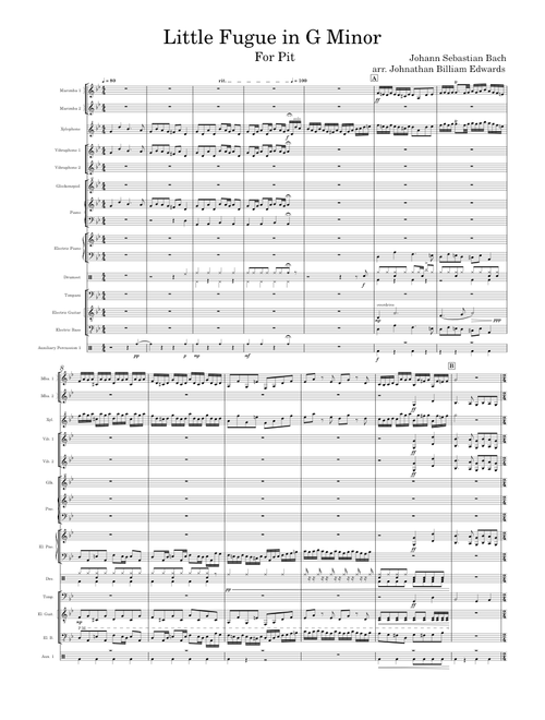 Little fugue in g minor – Johann Sebastian Bach