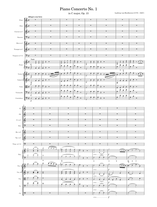 Beethoven - Piano Concerto No. 1 in C major, Op. 15 - 1. Allegro con brio