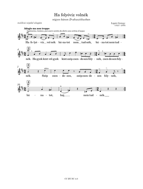 Ha folyóvíz volnék - Ligeti György