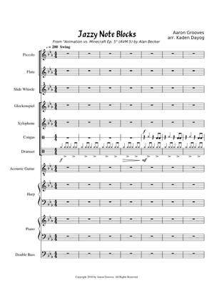 Jazzy Note Blocks – Aaron Grooves Jazzy Note Blocks Sheet Music with ...