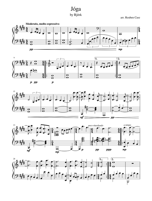 Jóga - Solo Piano