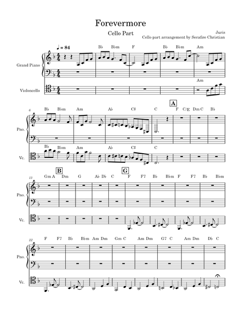 Forevermore (Juris) – Cello Part