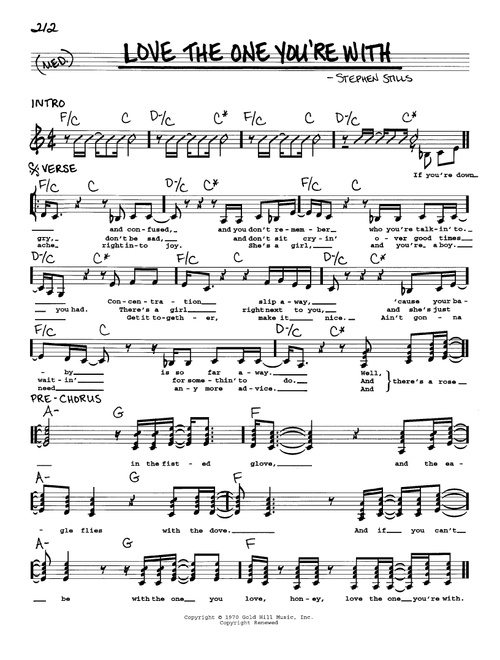 Love The One You're With - Stephen Stills, The Isley Brothers (Real Book - Melody-Chords-Lyrics)