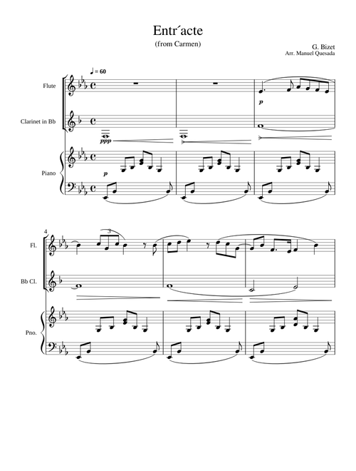 Entr'acte from Carmen – Georges Bizet