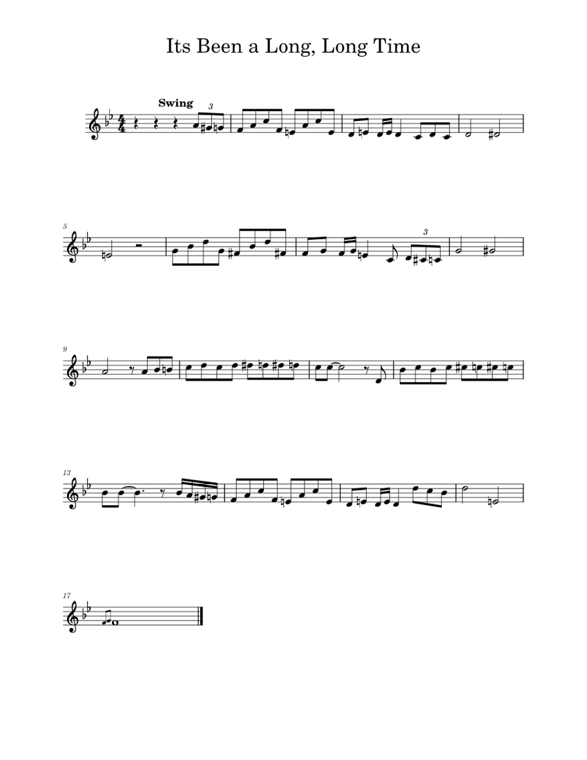 Its Been A Long Long Time Song