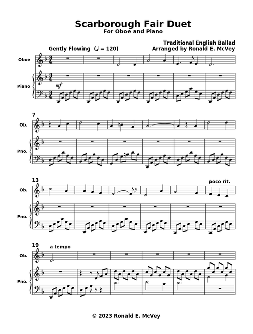 Scarborough fair – Misc Traditional