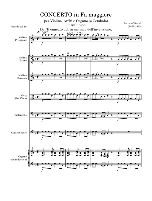 Violin Concerto in F Major, Op. 8 No. 3, RV 293, "Autumn" (L'Autunno) – Antonio Vivaldi