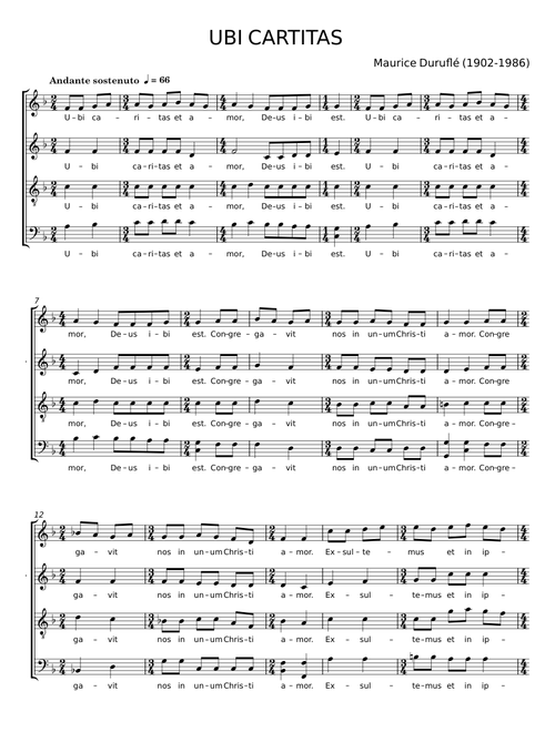 Ubi Caritas - Maurice Duruflé