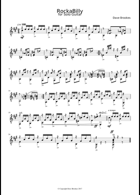Free Rockabilly by Dave Brookes sheet music | Download PDF or