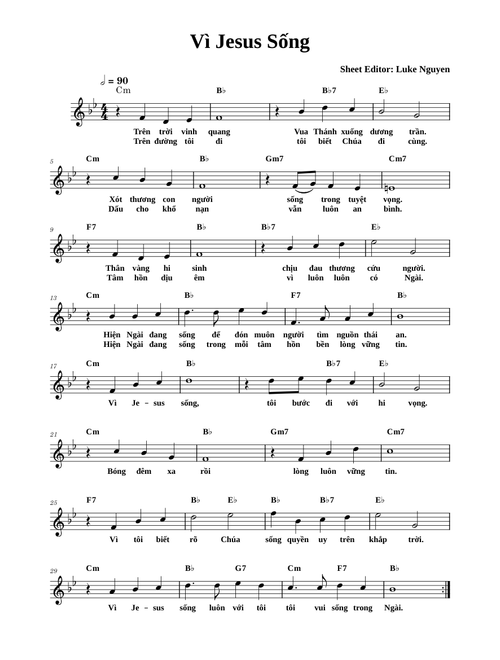 Vì Jesus sống – Luke Nguyen