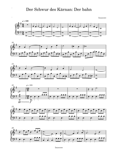 Der schwur des Kärnan – IMAscore